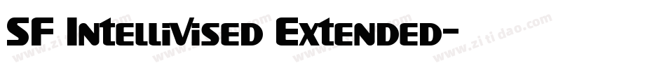 SF Intellivised Extended字体转换